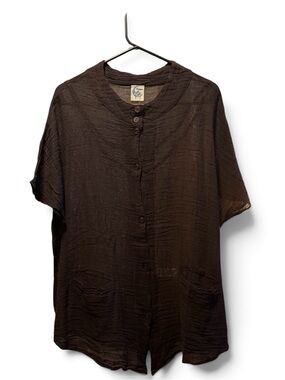 Jaded Gypsy - Lunch Top - L/XL -Brown -A143